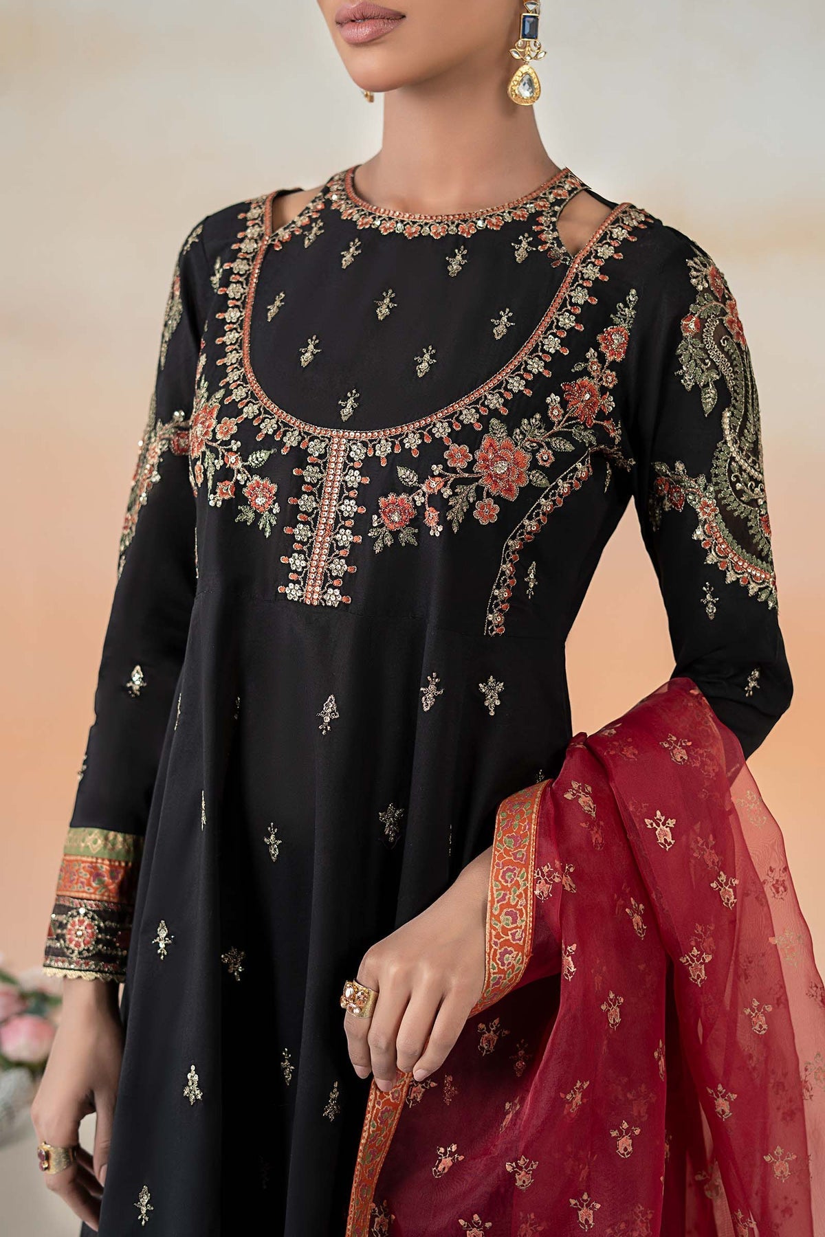 Maria B | Formal Wears | DW-EF25-60 by Maria B - Designer Dress - Type: Ladies Clothes - Available at Libayah - 100% Original