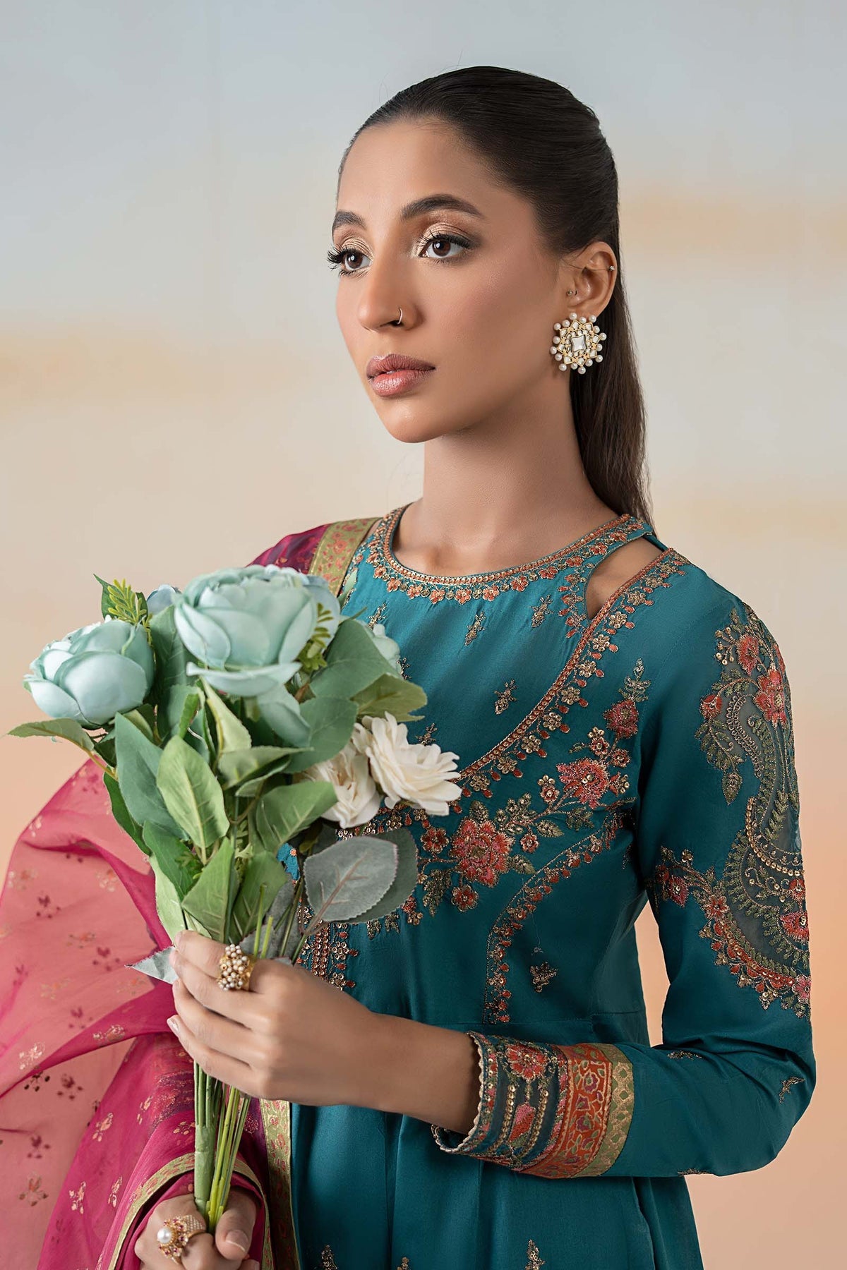 Maria B | Formal Wears | DW-EF25-60 by Maria B - Designer Dress - Type: Ladies Clothes - Available at Libayah - 100% Original