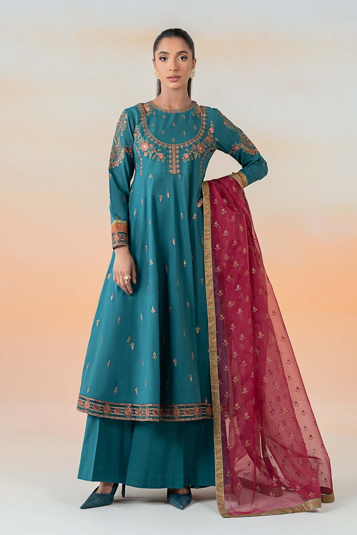 Maria B | Formal Wears | DW-EF25-60 by Maria B - Designer Dress - Type: Ladies Clothes - Available at Libayah - 100% Original