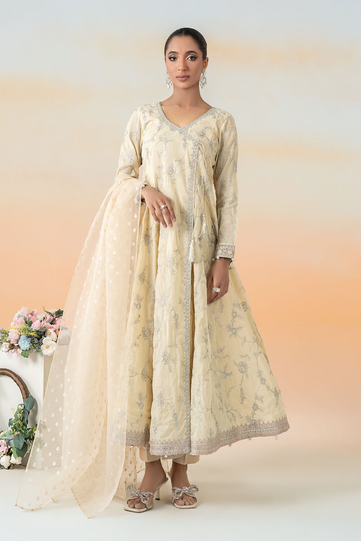 Maria B | Formal Wears | DW-EF25-78 by Maria B - Designer Dress - Type: Ladies Clothes - Available at Libayah - 100% Original