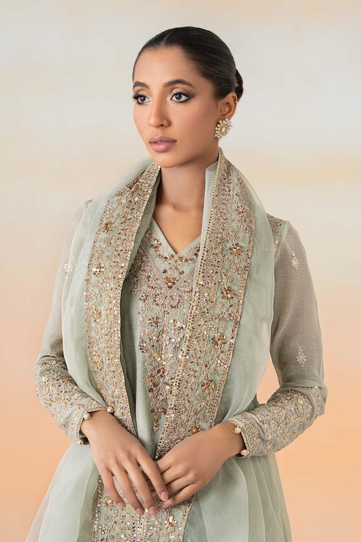 Maria B | Formal Wears | DW-EF25-88 by Maria B - Designer Dress - Type: Ladies Clothes - Available at Libayah - 100% Original