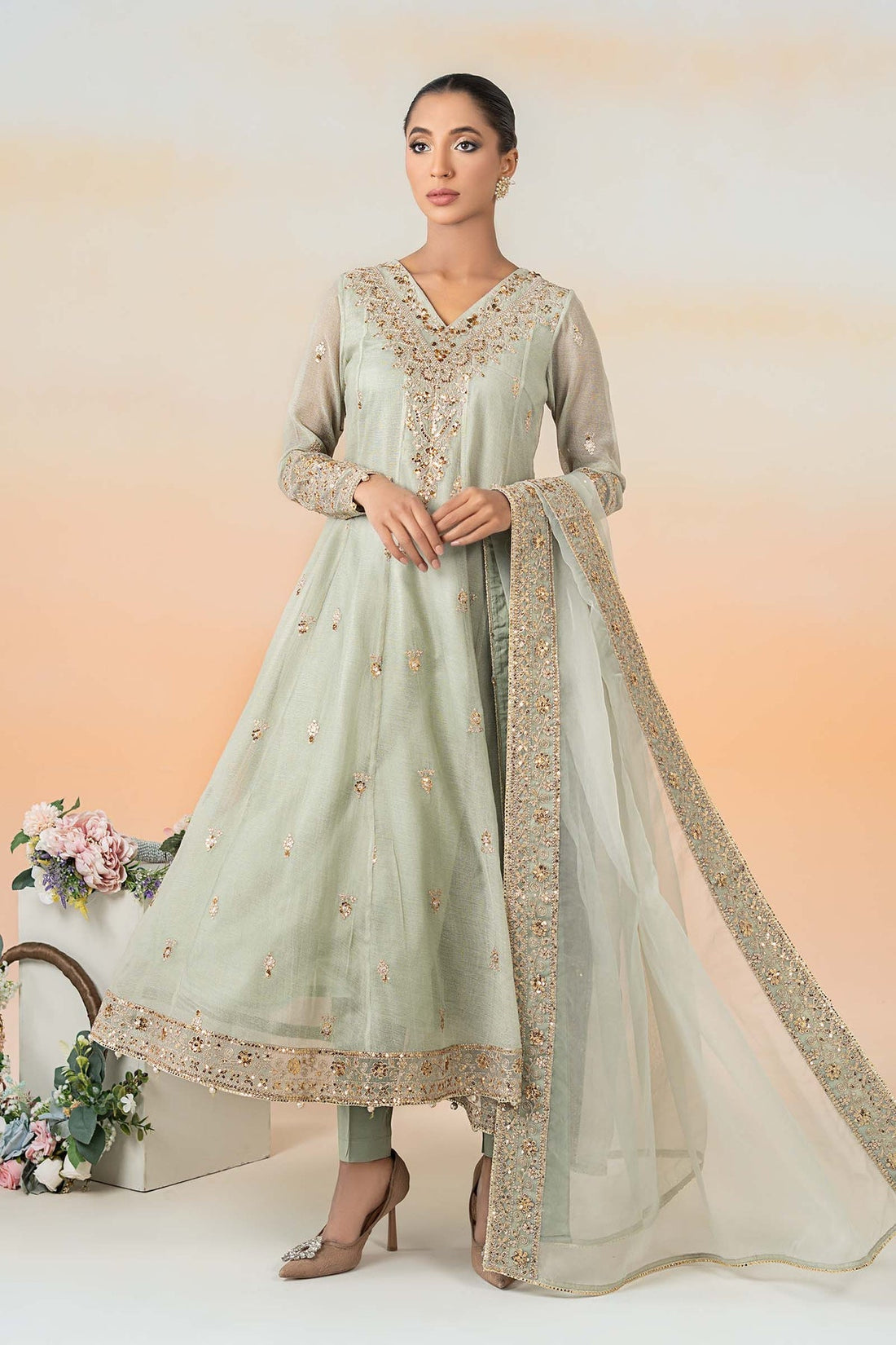 Maria B | Formal Wears | DW-EF25-88 by Maria B - Designer Dress - Type: Ladies Clothes - Available at Libayah - 100% Original