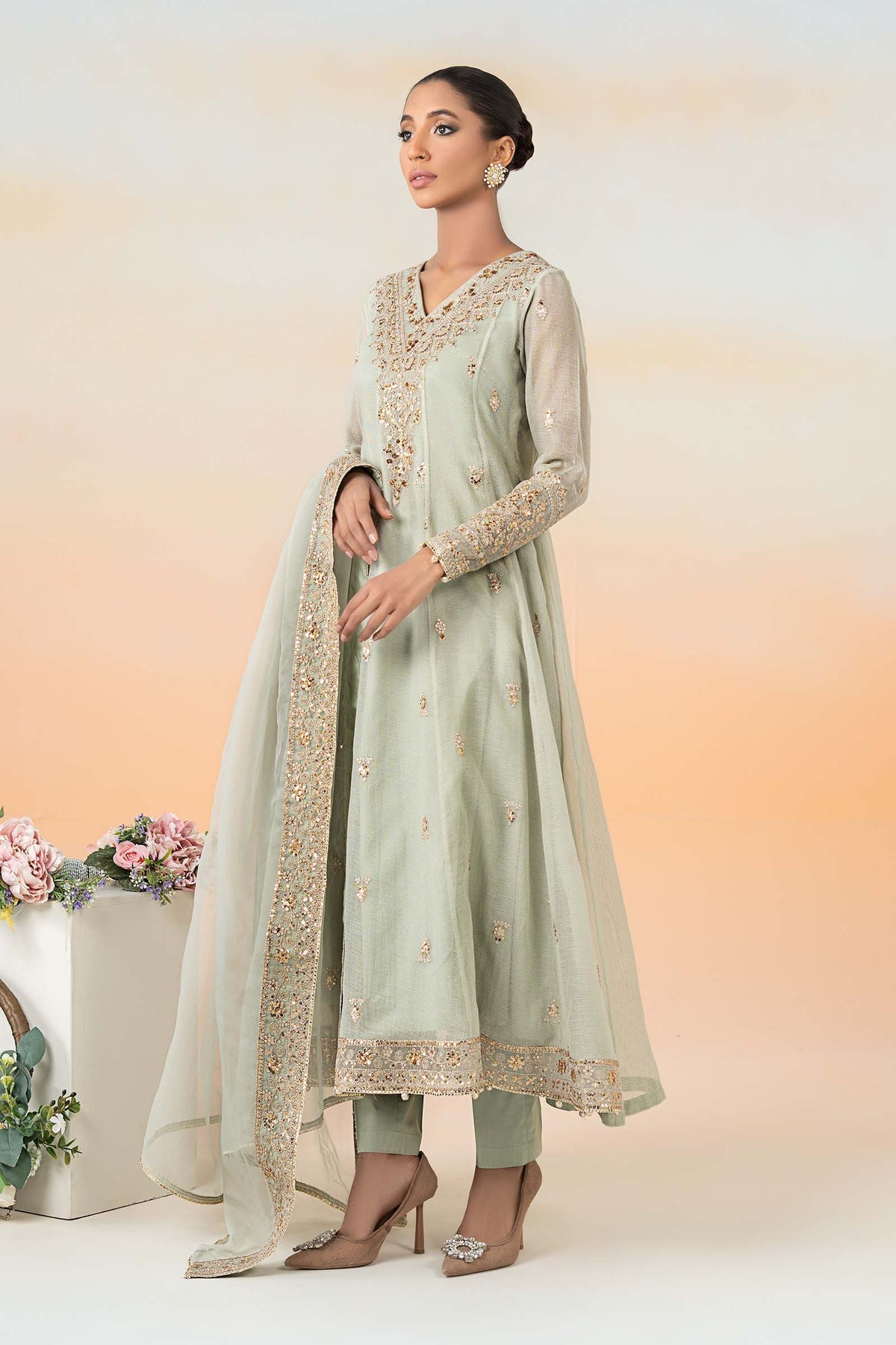 Maria B | Formal Wears | DW-EF25-88 by Maria B - Designer Dress - Type: Ladies Clothes - Available at Libayah - 100% Original