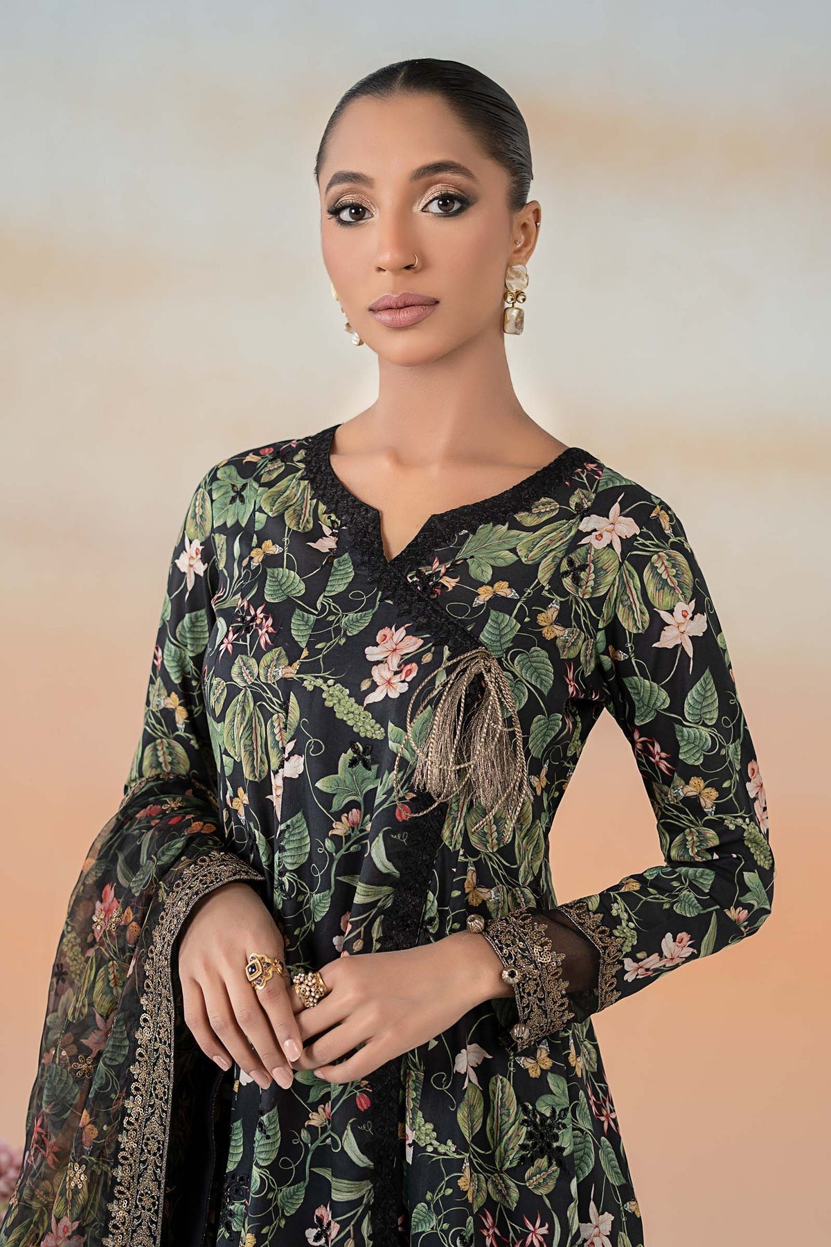 Maria B | Casual Pret 25 | DW-EF25-90 by Maria B - Designer Dress - Type: Ladies Clothes - Available at Libayah - 100% Original