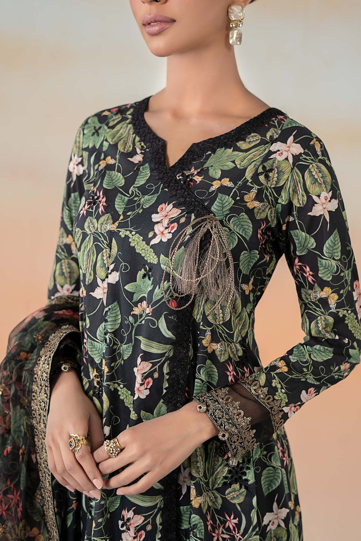 Maria B | Casual Pret 25 | DW-EF25-90 by Maria B - Designer Dress - Type: Ladies Clothes - Available at Libayah - 100% Original