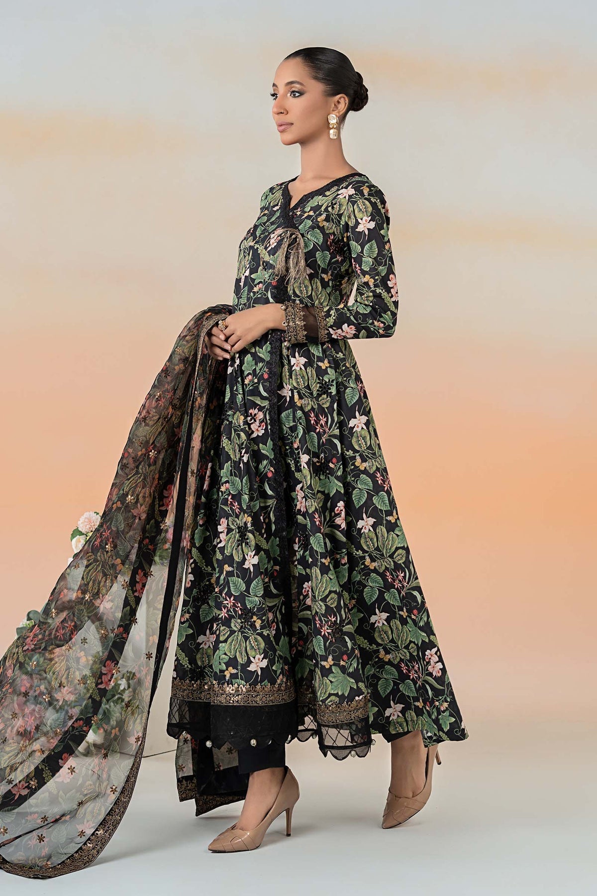 Maria B | Casual Pret 25 | DW-EF25-90 by Maria B - Designer Dress - Type: Ladies Clothes - Available at Libayah - 100% Original