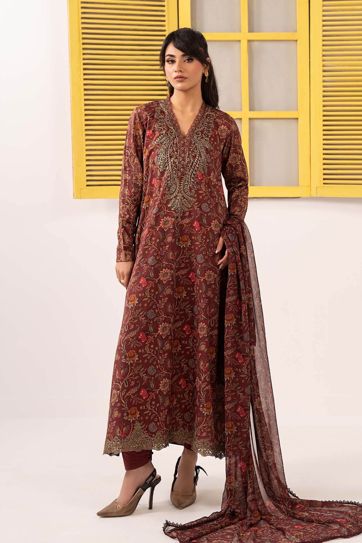 Maria B | Eid Festive Pret | DW-EF26-28 - Designer Dress - Type : Ladies Clothes - Available at Libayah - 100% Original