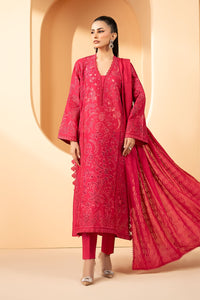 Maria B | Luxury Pret Pre Fall | DW-EF26-30-Magenta by Maria B - Designer Dress  - Type : Ladies Clothes - Available at Libayah - 100% Original 