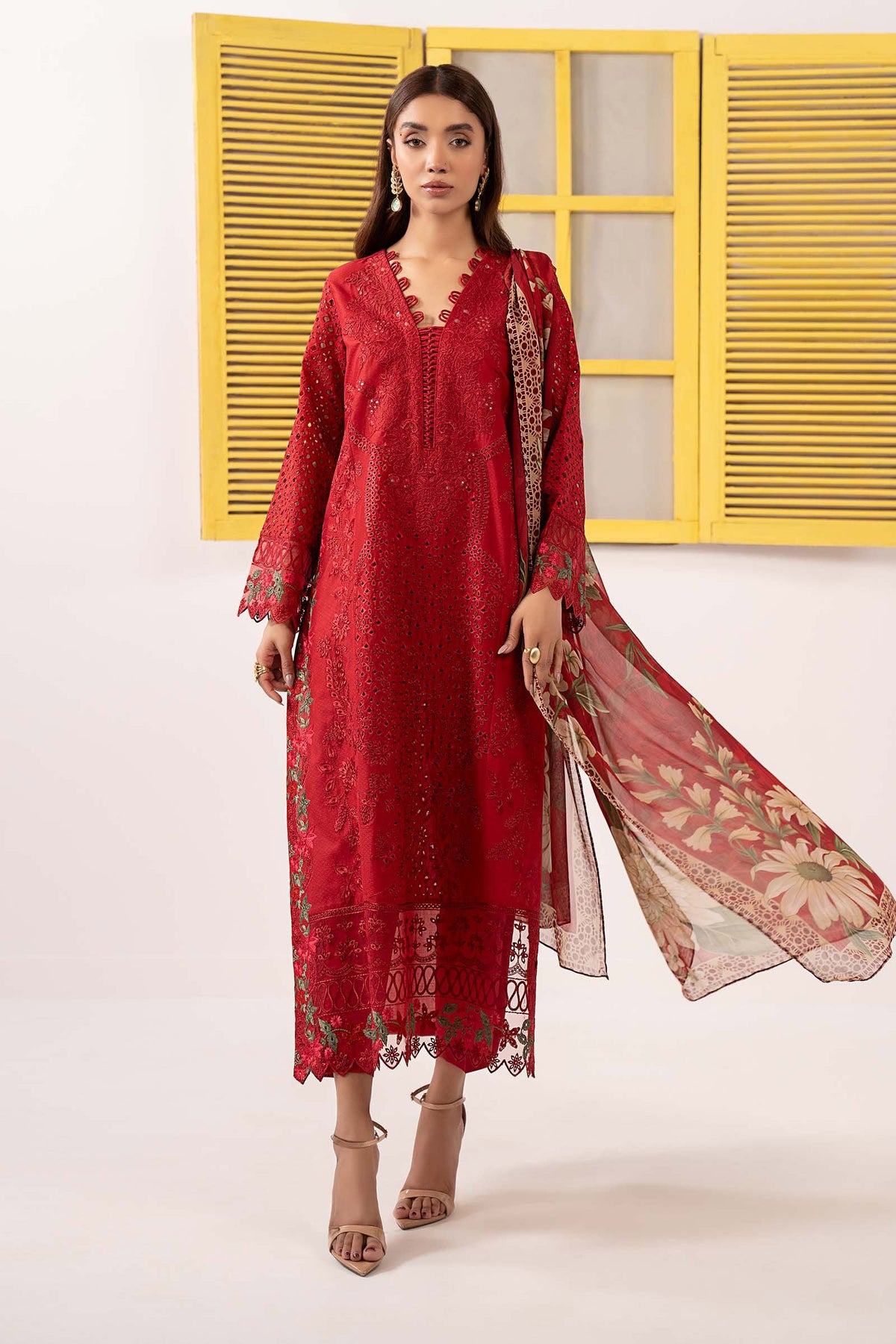 Maria B | Eid Festive Pret | DW-EF26-34 - Designer Dress - Type : Ladies Clothes - Available at Libayah - 100% Original
