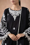 Maria B | Luxury Winter Pret 25 | DW-MN24-04R1-Black by Maria B - Designer Dress  - Type : Ladies Clothes - Available at Libayah - 100% Original 