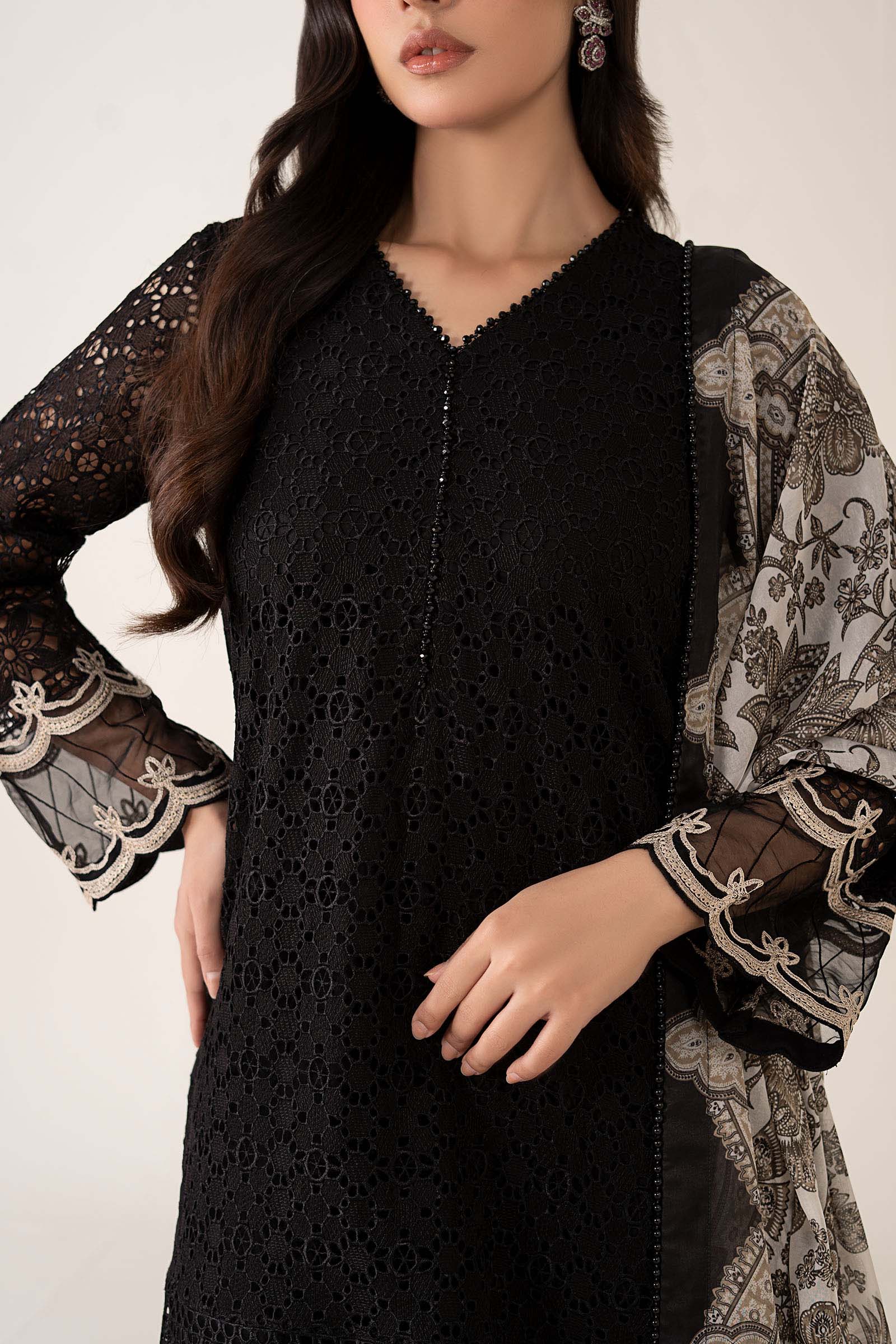 Maria B | Pre Fall 25 | Chiffon Suit 06 by Maria B - Designer Dress  - Type : Ladies Clothes - Available at Libayah - 100% Original 