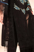 Maria B | Luxury Winter Pret 25 | DW-MN25-08-Black by Maria B - Designer Dress  - Type : Ladies Clothes - Available at Libayah - 100% Original 