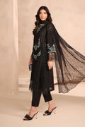 Maria B | Luxury Winter Pret 25 | DW-MN25-08-Black by Maria B - Designer Dress  - Type : Ladies Clothes - Available at Libayah - 100% Original 