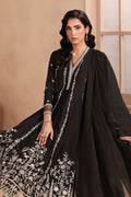 Maria B | Pre Fall Dresses | 3 Piece Embroidered Dobby Suit Black1 by Maria B - Designer Dress  - Type : Ladies Clothes - Available at Libayah - 100% Original 