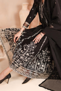 Maria B | Luxury Winter Pret 25 | DW-MN25-09-Black by Maria B - Designer Dress  - Type : Ladies Clothes - Available at Libayah - 100% Original 