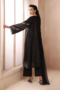 Maria B | Pre Fall Dresses | 3 Piece Embroidered Dobby Suit Black2 by Maria B - Designer Dress  - Type : Ladies Clothes - Available at Libayah - 100% Original 