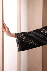Maria B | Luxury Winter Pret 25 | DW-MN25-10-Black by Maria B - Designer Dress  - Type : Ladies Clothes - Available at Libayah - 100% Original 