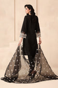 Maria B | Pre Fall Dresses | 3 Piece Embroidered Dobby Suit Black3 by Maria B - Designer Dress  - Type : Ladies Clothes - Available at Libayah - 100% Original 