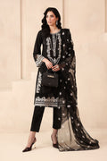 Maria B | Luxury Winter Pret 25 | DW-MN25-13-Black by Maria B - Designer Dress  - Type : Ladies Clothes - Available at Libayah - 100% Original 