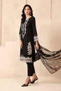 Maria B | Luxury Winter Pret 25 | DW-MN25-13-Black by Maria B - Designer Dress  - Type : Ladies Clothes - Available at Libayah - 100% Original 