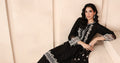 Maria B | Luxury Winter Pret 25 | DW-MN25-13-Black by Maria B - Designer Dress  - Type : Ladies Clothes - Available at Libayah - 100% Original 
