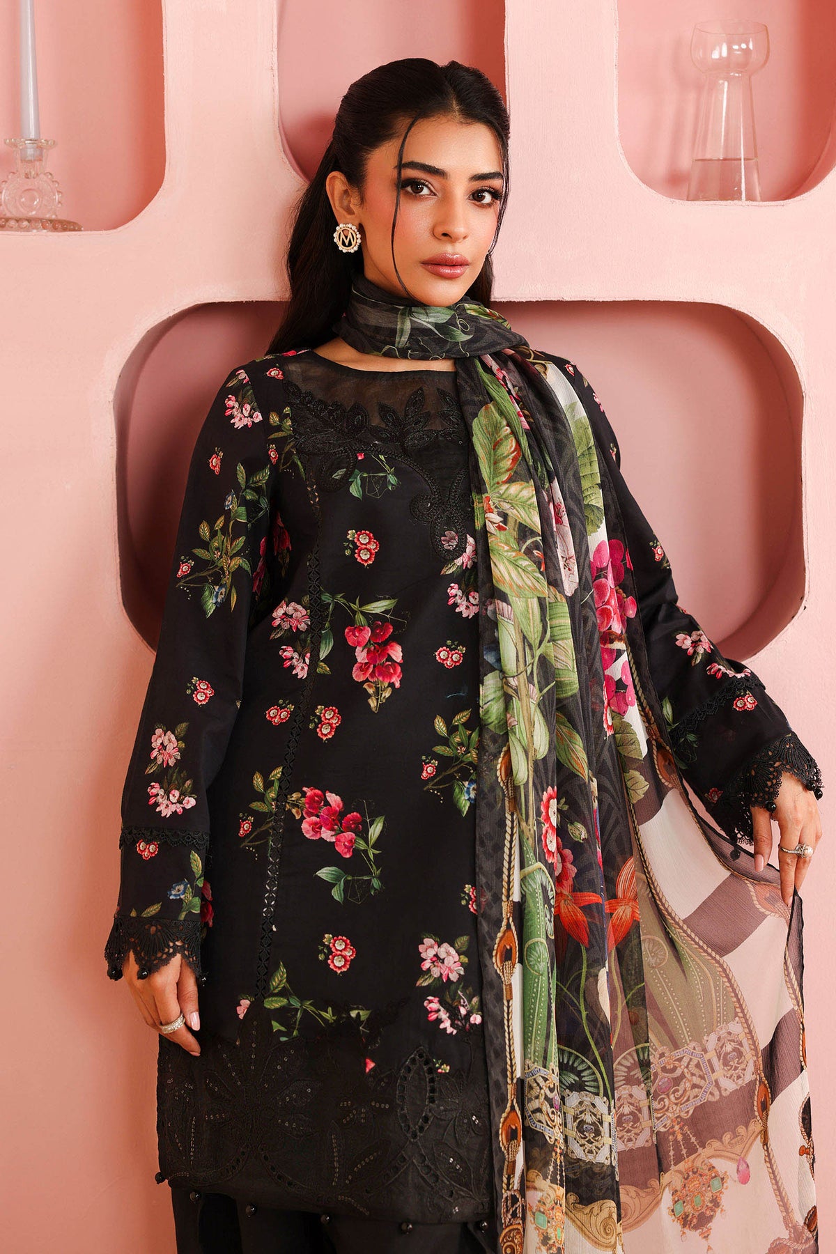 Maria B | Pre Fall 25 | Cotton Suit 10 by Maria B - Designer Dress  - Type : Ladies Clothes - Available at Libayah - 100% Original 