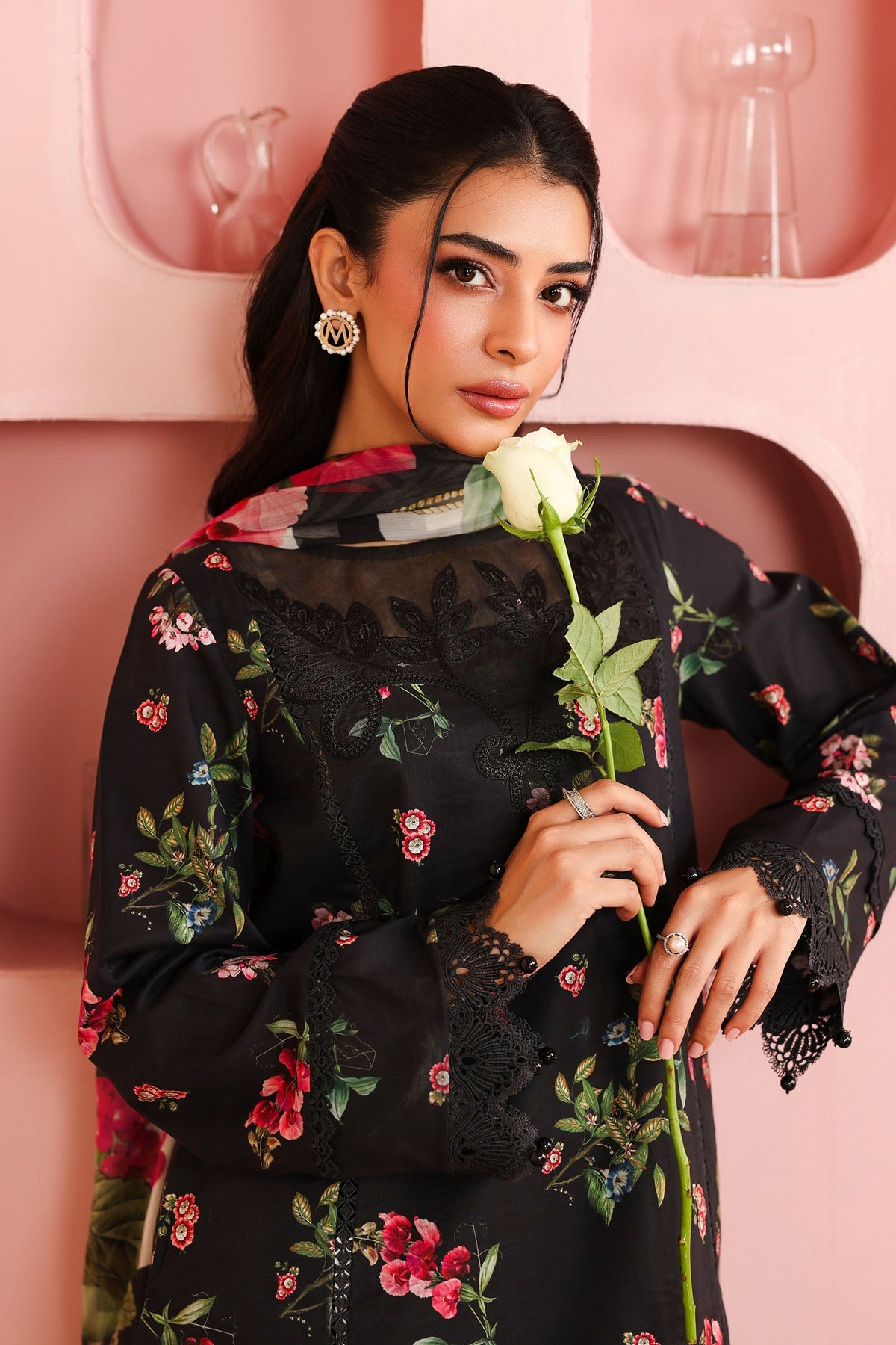 Maria B | Pre Fall 25 | Cotton Suit 10 by Maria B - Designer Dress  - Type : Ladies Clothes - Available at Libayah - 100% Original 