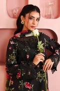 Maria B | Luxury Winter Pret 25 | DW-PF25-06-Black by Maria B - Designer Dress  - Type : Ladies Clothes - Available at Libayah - 100% Original 
