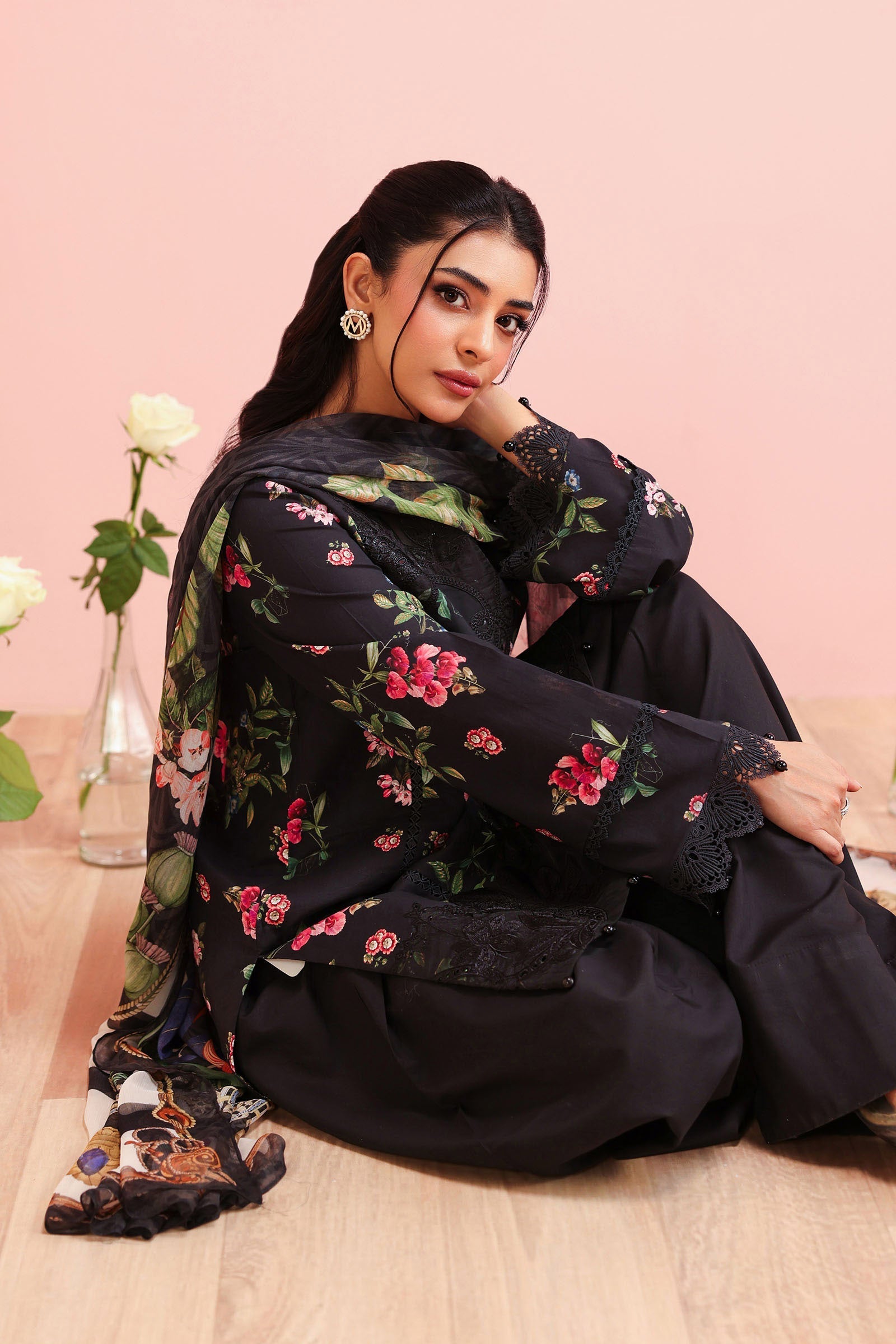 Maria B | Pre Fall 25 | Cotton Suit 10 by Maria B - Designer Dress  - Type : Ladies Clothes - Available at Libayah - 100% Original 