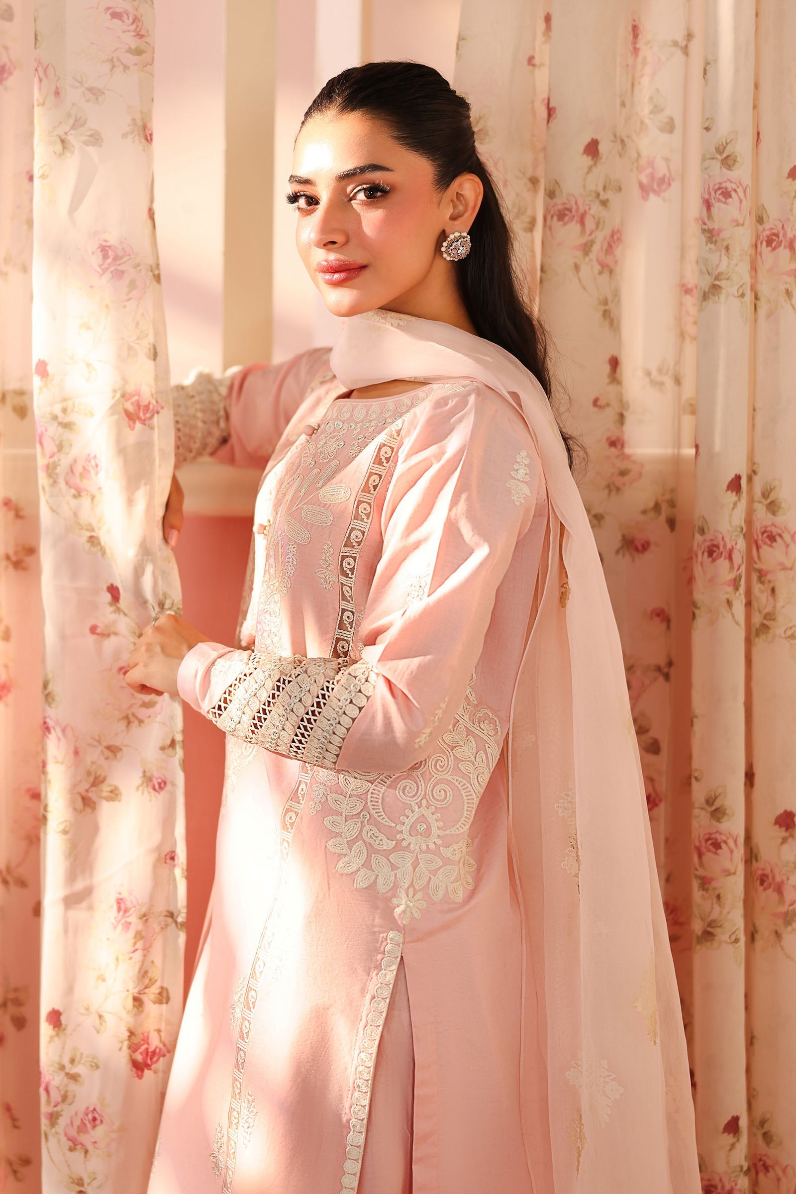 Maria B | Pre Fall 25 | Dobby Suit 04 by Maria B - Designer Dress  - Type : Ladies Clothes - Available at Libayah - 100% Original 