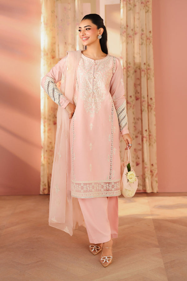 Maria B | Pre Fall Dresses | 3 Piece Embroidered Dobby Suit DD by Maria B - Designer Dress  - Type : Ladies Clothes - Available at Libayah - 100% Original 