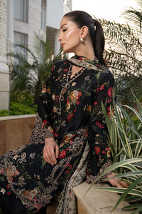 Maria B | Luxury Pret Pre Fall | DW-PF26-03-Black by Maria B - Designer Dress  - Type : Ladies Clothes - Available at Libayah - 100% Original 