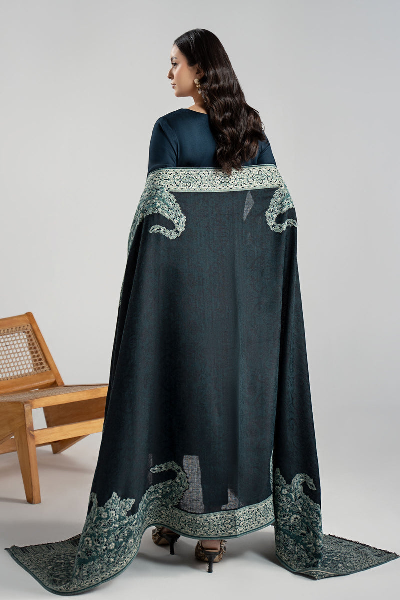 Maria B | Luxury Winter Pret 25 | DW-W24-102R1-Blue by Maria B - Designer Dress  - Type : Ladies Clothes - Available at Libayah - 100% Original 