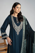 Maria B | Luxury Winter Pret 25 | DW-W24-102R1-Blue by Maria B - Designer Dress  - Type : Ladies Clothes - Available at Libayah - 100% Original 