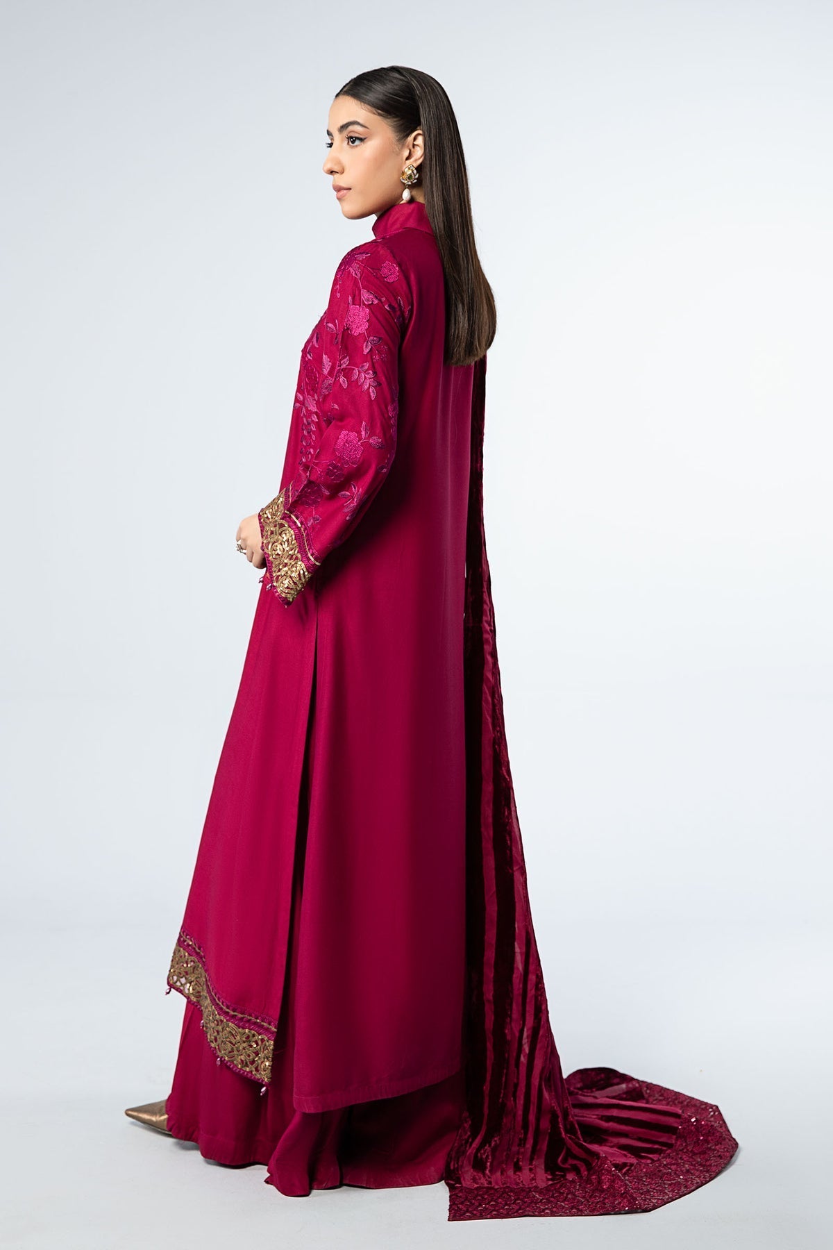 Maria B | Casual Pret 2024 | Linen Suit | DW-W24-103 by Maria B - Designer Dress - Type: Ladies Clothes - Available at Libayah - 100% Original