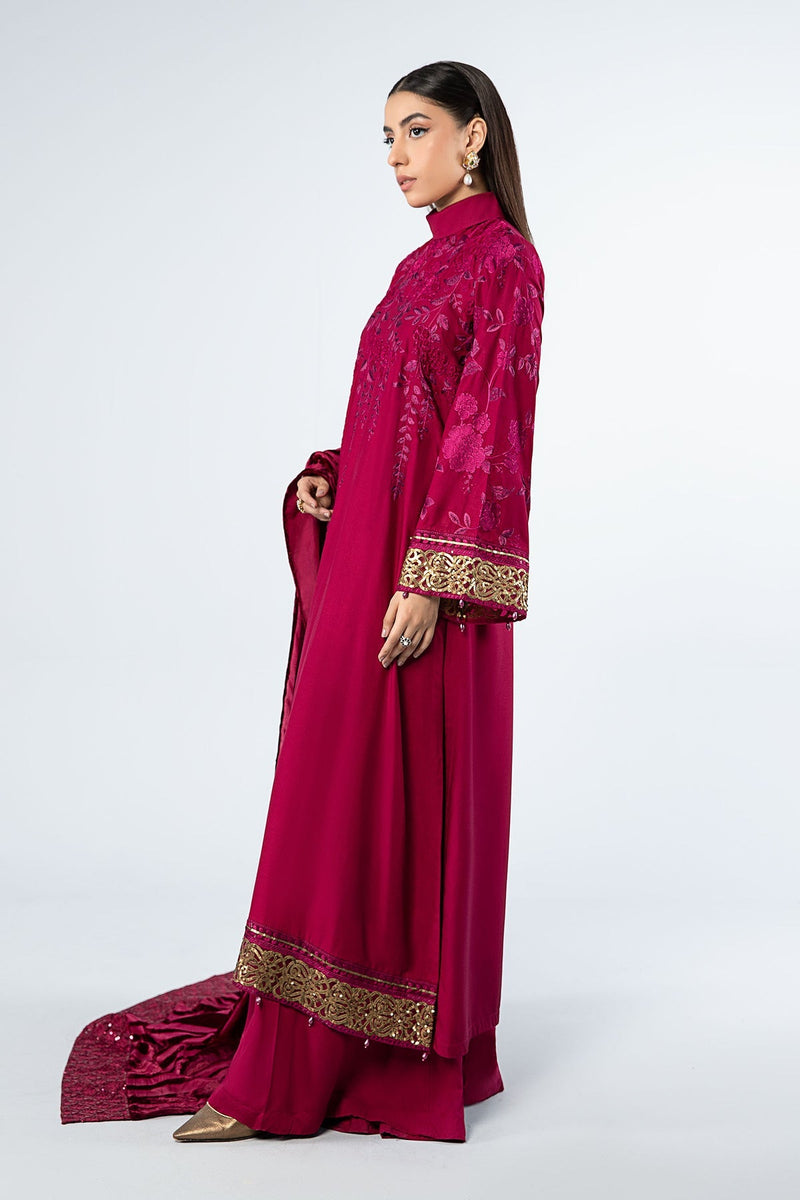 Maria B | Casual Pret 2024 | Linen Suit | DW-W24-103 by Maria B - Designer Dress - Type: Ladies Clothes - Available at Libayah - 100% Original