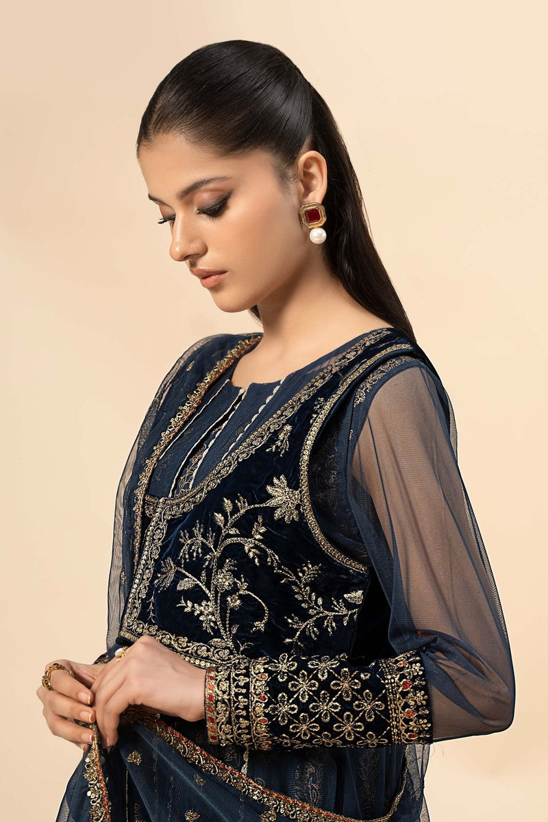 Maria B | Casual Pret 2024 | Khaddar Suit | DW-W24-151 by Maria B - Designer Dress - Type: Ladies Clothes - Available at Libayah - 100% Original