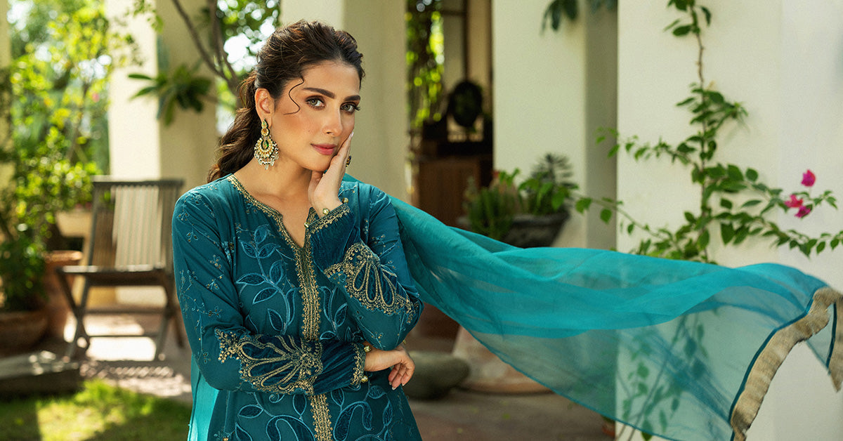 Maria B | Casual Pret 2024 | Plush Suit | DW-W24-159 by Maria B - Designer Dress - Type: Ladies Clothes - Available at Libayah - 100% Original