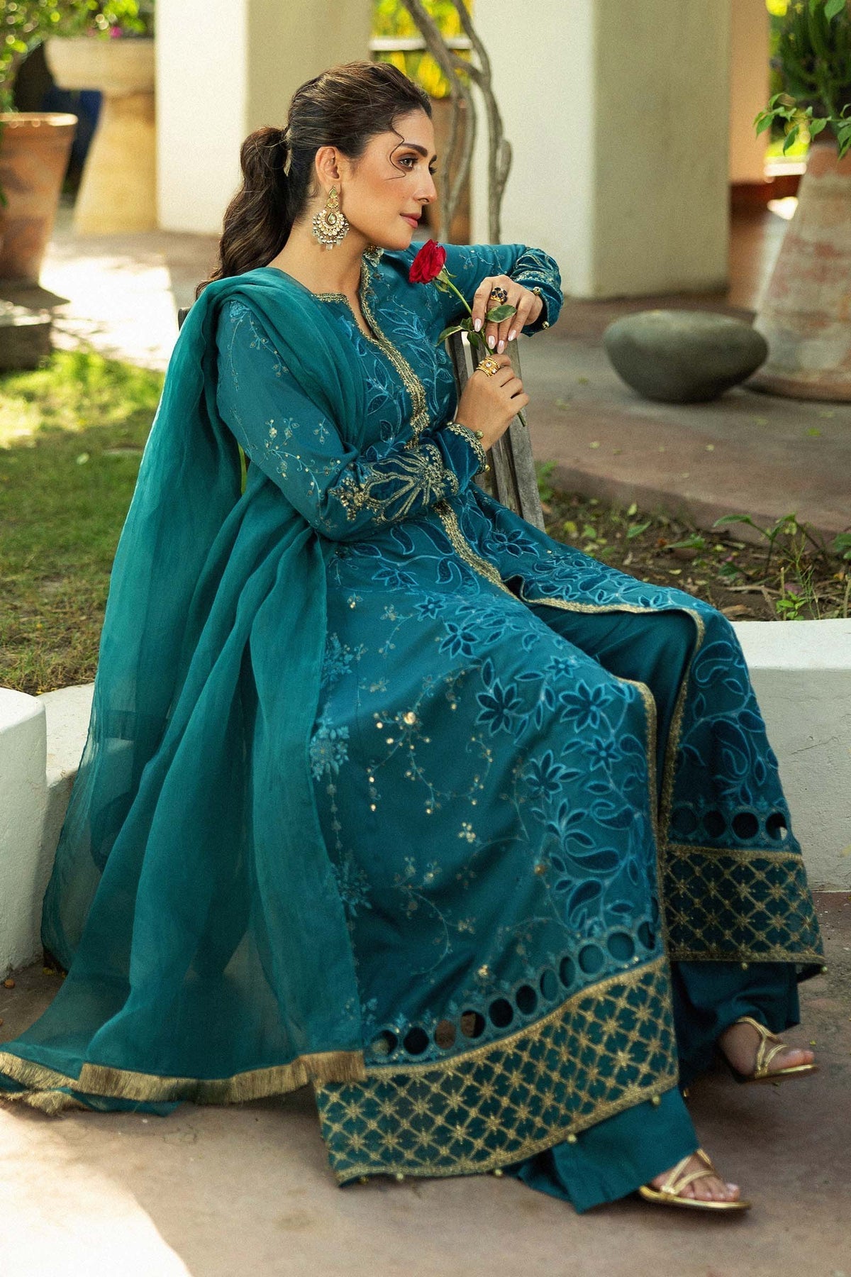 Maria B | Casual Pret 2024 | Plush Suit | DW-W24-159 by Maria B - Designer Dress - Type: Ladies Clothes - Available at Libayah - 100% Original