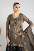 Maria B | Luxury Winter Pret 25 | DW-W25-01-Black by Maria B - Designer Dress  - Type : Ladies Clothes - Available at Libayah - 100% Original 