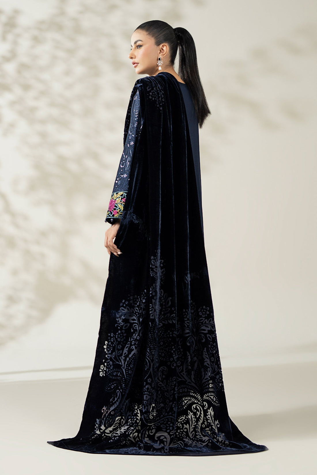 Maria B | Luxury Winte r Pret 25 |DW-W25-20-Blue by Maria B - Designer Dress  - Type : Ladies Clothes - Available at Libayah - 100% Original 