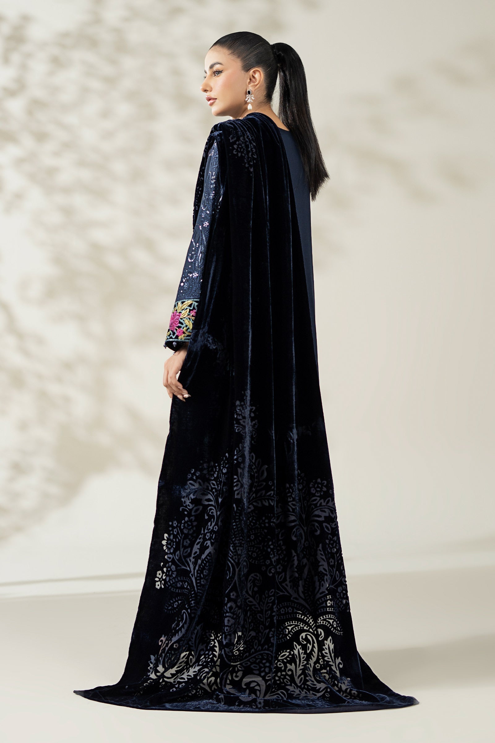Maria B | Luxury Winte r Pret 25 |DW-W25-20-Blue by Maria B - Designer Dress  - Type : Ladies Clothes - Available at Libayah - 100% Original 