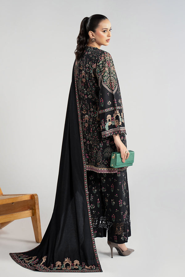 Maria B | Luxury Winter Pret 25 | DW-W25-35-Black by Maria B - Designer Dress  - Type : Ladies Clothes - Available at Libayah - 100% Original 