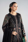 Maria B | Luxury Winter Pret 25 | DW-W25-35-Black by Maria B - Designer Dress  - Type : Ladies Clothes - Available at Libayah - 100% Original 
