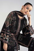 Maria B | Luxury Winter Pret 25 | DW-W25-35-Black by Maria B - Designer Dress  - Type : Ladies Clothes - Available at Libayah - 100% Original 