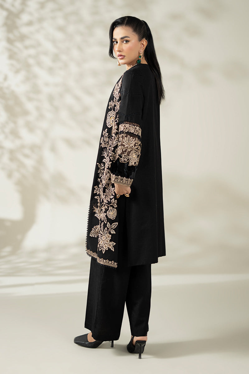Maria B | Pre Fall Dresses | 3 Piece Embroidered Khaddar Suit ZG by Maria B - Designer Dress  - Type : Ladies Clothes - Available at Libayah - 100% Original 