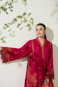 Maria B | Luxury Winter Pret 25 | DW-W25-46-Hot Pink by Maria B - Designer Dress  - Type : Ladies Clothes - Available at Libayah - 100% Original 