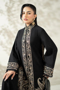 Maria B | Luxury Winter Pret 25 | DW-W25-49-Black by Maria B - Designer Dress  - Type : Ladies Clothes - Available at Libayah - 100% Original 