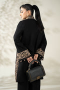Maria B | Luxury Winter Pret 25 | DW-W25-49-Black by Maria B - Designer Dress  - Type : Ladies Clothes - Available at Libayah - 100% Original 