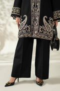 Maria B | Luxury Winter Pret 25 | DW-W25-49-Black by Maria B - Designer Dress  - Type : Ladies Clothes - Available at Libayah - 100% Original 